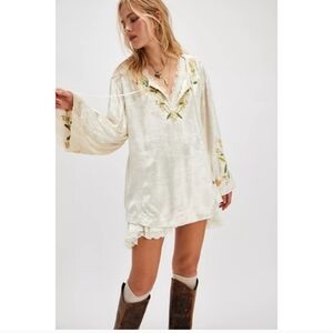 Free People Ember Embroidered Tunic